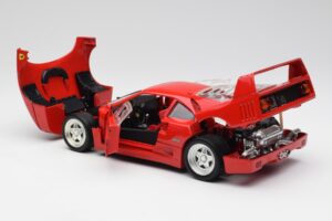 Ferrari F40 Raudonas Hot Wheels 1:18 23911 Metalas - nuotrauka 5 iš 8