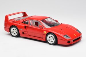 Ferrari F40 Raudonas Hot Wheels 1:18 23911 Metalas - nuotrauka 6 iš 8