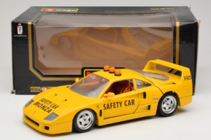Ferrari F40 Safety Car Geltonas Bburago 1:18 3032-Y2 Metalas - nuotrauka 8 iš 8