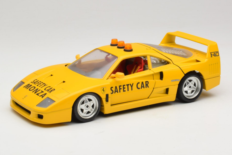 Ferrari F40 Safety Car Geltonas Bburago 1:18 3032-Y2 Metalas