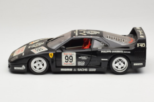 Ferrari F40 Seco #99 Lesseps / Charriol / Balandras Juodas Bburago 1:18 3032-B3 Metalas - nuotrauka 4 iš 8