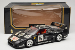 Ferrari F40 Seco #99 Lesseps / Charriol / Balandras Juodas Bburago 1:18 3032-B3 Metalas - nuotrauka 8 iš 8