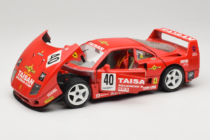 Ferrari F40 #40 T. Ohta / A. Reid Taisan Raudonas 1987 Bburago 1:18 3022-T1 Metalas - nuotrauka 2 iš 8