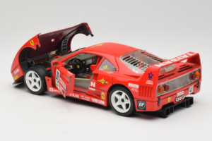 Ferrari F40 #40 T. Ohta / A. Reid Taisan Raudonas 1987 Bburago 1:18 3022-T1 Metalas - nuotrauka 5 iš 8