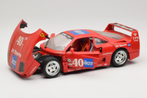 Ferrari F40 #40 the0123 Raudonas 1987 Bburago 1:18 3332-P5 Metalas - nuotrauka 2 iš 8