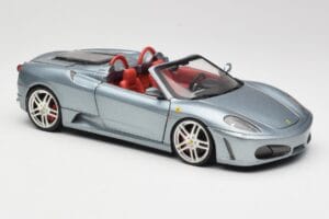 Ferrari F430 Spider Blue Metallic Hot Wheels 1:18 H3074 Metalas - nuotrauka 6 iš 8