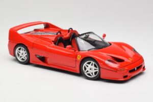 Ferrari F50 Kabrioletas Raudonas Bburago 1:18 3352 Metalas - nuotrauka 6 iš 8