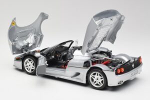 Ferrari F50 Kabrioletas Sidabrinis Bburago 1:18 3372 Metalas - nuotrauka 5 iš 8