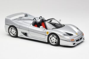 Ferrari F50 Kabrioletas Sidabrinis Bburago 1:18 3372 Metalas - nuotrauka 6 iš 8