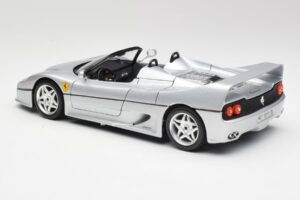Ferrari F50 Kabrioletas Sidabrinis Bburago 1:18 3372 Metalas - nuotrauka 7 iš 8