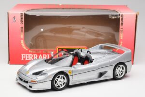 Ferrari F50 Kabrioletas Sidabrinis Bburago 1:18 3372 Metalas - nuotrauka 8 iš 8