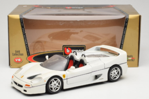 Ferrari F50 Kabrioletas Baltas Bburago 1:18 3352-W1 Metalas - nuotrauka 8 iš 8