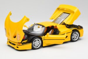 Ferrari F50 Giallo Modena Maisto 1:18 F50001 Metalas - nuotrauka 2 iš 8