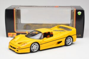 Ferrari F50 Giallo Modena Maisto 1:18 F50001 Metalas - nuotrauka 8 iš 8