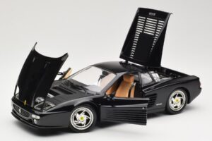 Ferrari F512M Juodas Hot Wheels 1:18 23922 Metalas - nuotrauka 2 iš 8