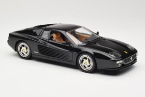 Ferrari F512M Juodas Hot Wheels 1:18 23922 Metalas - nuotrauka 6 iš 8