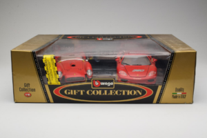 Ferrari Gift Set 250 Testa Rossa & 360 Modena Challenge Raudonas Bburago 1:18 GC001 Metalas - nuotrauka 2 iš 2
