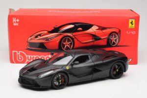 Ferrari LaFerrari F150 Matte Black Bburago 1:18 18-16901BK Metalas - nuotrauka 8 iš 8