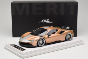 Ferrari SF90 Novitec Auksinis Sidabrinis Juosta IVY 1:18 REMC028 Derva - nuotrauka 7 iš 7