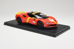 Ferrari SF90 Stradale #50 24 Hours of Le Mans 2024 Bburago 1:18 18-16035 Metalas - nuotrauka 6 iš 9