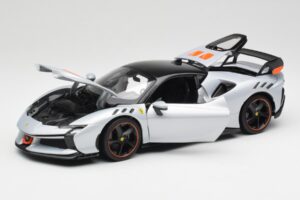 Ferrari SF90 XX Stradale Arctic White Bburago 1:18 18-16020W Metalas - nuotrauka 2 iš 8