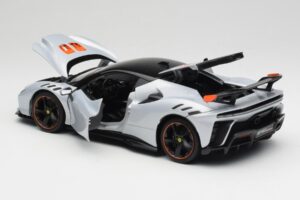 Ferrari SF90 XX Stradale Arctic White Bburago 1:18 18-16020W Metalas - nuotrauka 5 iš 8