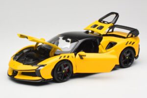 Ferrari SF90 XX Stradale Giallo Modena Bburago 1:18 18-16020Y Metalas - nuotrauka 2 iš 8