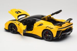 Ferrari SF90 XX Stradale Giallo Modena Bburago 1:18 18-16020Y Metalas - nuotrauka 5 iš 8
