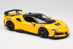 Ferrari SF90 XX Stradale Giallo Modena Bburago 1:18 18-16020Y Metalas - nuotrauka 6 iš 8