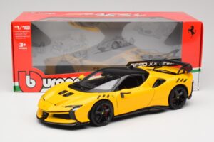 Ferrari SF90 XX Stradale Giallo Modena Bburago 1:18 18-16020Y Metalas - nuotrauka 8 iš 8