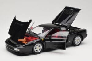 Ferrari Testarossa Juodas Kyosho 1:18 08425BK Metalas - nuotrauka 2 iš 8