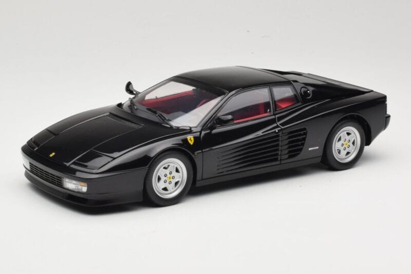 Ferrari Testarossa Juodas Kyosho 1:18 08425BK Metalas