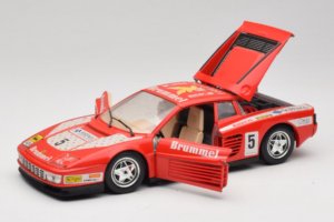 Ferrari Testarossa Brummel #5 Raudonas 1984 Bburago 1:18 3004-P1 Metalas - nuotrauka 2 iš 8