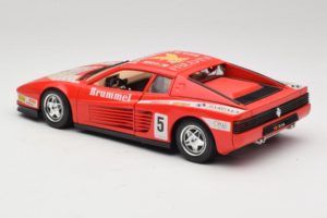 Ferrari Testarossa Brummel #5 Raudonas 1984 Bburago 1:18 3004-P1 Metalas - nuotrauka 7 iš 8