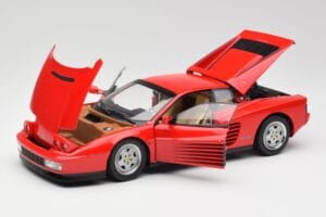 Ferrari Testarossa Raudonas Kyosho 1:18 08422R Metalas - nuotrauka 2 iš 8