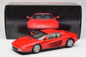 Ferrari Testarossa Raudonas Kyosho 1:18 08422R Metalas - nuotrauka 8 iš 8