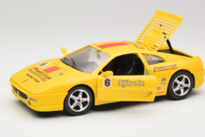 Ferrari F355 Berlinetta Racing Geltonas Solido 1:18 9009-Y1 Metalas - nuotrauka 2 iš 8