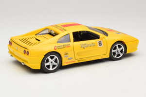 Ferrari F355 Berlinetta Racing Geltonas Solido 1:18 9009-Y1 Metalas - nuotrauka 3 iš 8