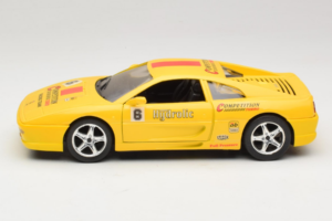 Ferrari F355 Berlinetta Racing Geltonas Solido 1:18 9009-Y1 Metalas - nuotrauka 4 iš 8