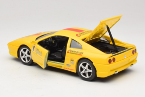 Ferrari F355 Berlinetta Racing Geltonas Solido 1:18 9009-Y1 Metalas - nuotrauka 5 iš 8