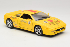 Ferrari F355 Berlinetta Racing Geltonas Solido 1:18 9009-Y1 Metalas - nuotrauka 6 iš 8