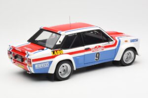 Fiat 131 Abarth Fiat France #9 J-C. Andruet / C. Delferrier Winner Rally Sanremo 1977 Kyosho 1:18 08375A Metalas - nuotrauka 3 iš 8