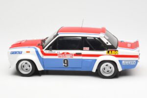 Fiat 131 Abarth Fiat France #9 J-C. Andruet / C. Delferrier Winner Rally Sanremo 1977 Kyosho 1:18 08375A Metalas - nuotrauka 4 iš 8