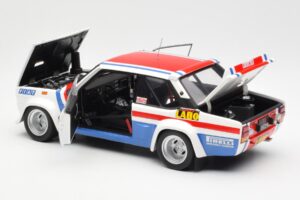 Fiat 131 Abarth Fiat France #9 J-C. Andruet / C. Delferrier Winner Rally Sanremo 1977 Kyosho 1:18 08375A Metalas - nuotrauka 5 iš 8