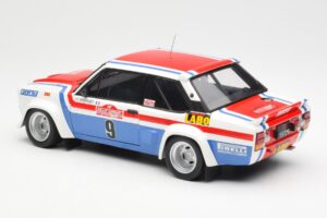 Fiat 131 Abarth Fiat France #9 J-C. Andruet / C. Delferrier Winner Rally Sanremo 1977 Kyosho 1:18 08375A Metalas - nuotrauka 7 iš 8