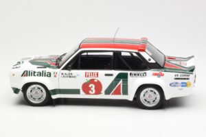Fiat 131 Abarth #3 M. Alen / I. Kivimaki Winner Rally 1000 Lakes 1980 Kyosho 1:18 08376H Metalas - nuotrauka 4 iš 8