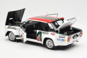 Fiat 131 Abarth #3 M. Alen / I. Kivimaki Winner Rally 1000 Lakes 1980 Kyosho 1:18 08376H Metalas - nuotrauka 5 iš 8