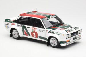 Fiat 131 Abarth #3 M. Alen / I. Kivimaki Winner Rally 1000 Lakes 1980 Kyosho 1:18 08376H Metalas - nuotrauka 6 iš 8