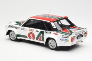 Fiat 131 Abarth #3 M. Alen / I. Kivimaki Winner Rally 1000 Lakes 1980 Kyosho 1:18 08376H Metalas - nuotrauka 7 iš 8