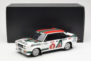 Fiat 131 Abarth #3 M. Alen / I. Kivimaki Winner Rally 1000 Lakes 1980 Kyosho 1:18 08376H Metalas - nuotrauka 8 iš 8